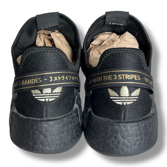 Adidas Originals NMD_R1 V2 Core Black / Gold Running Shoes Men’s Size 12, HP3251 - Picture 5 of 11